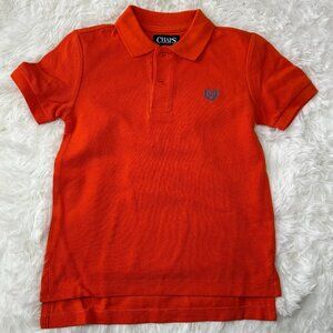 Boys' CHAPS Solid Orange Short Sleeve Polo Shirt Size 4